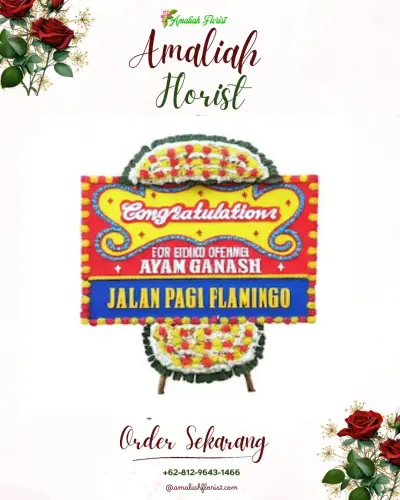 Bunga Papan Congratulation di Bahu